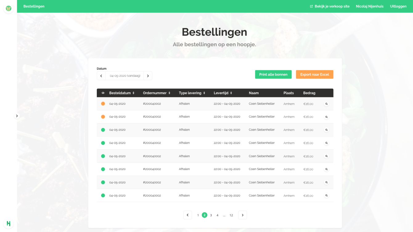 Bestellingen+KLANT