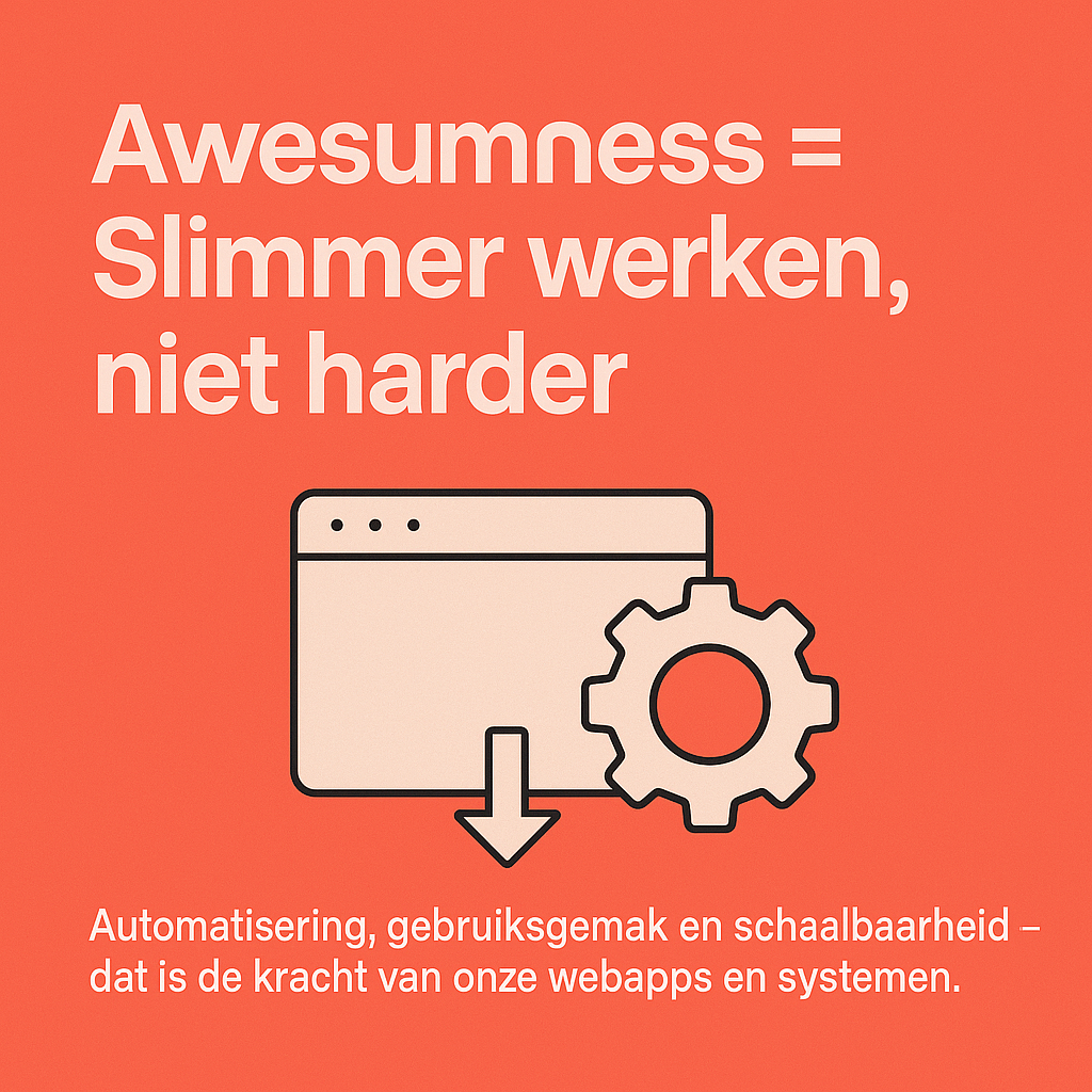 Team van Awesum tijdens een brainstormsessie