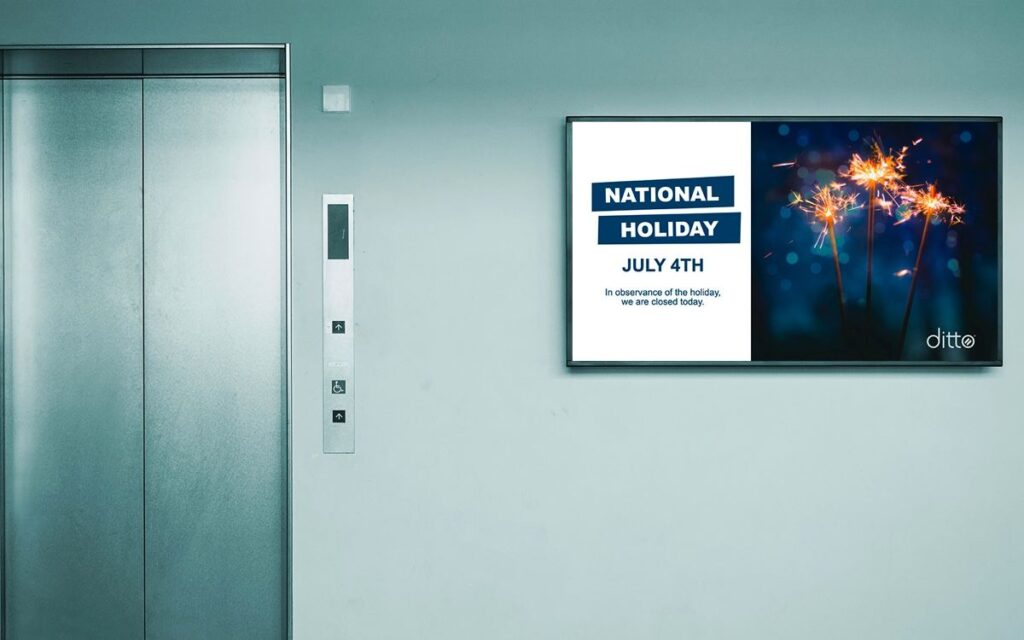 Gratis digitale signage templates voor bedrijven en organisaties